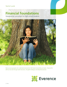 Financial foundations - Church of the Brethren