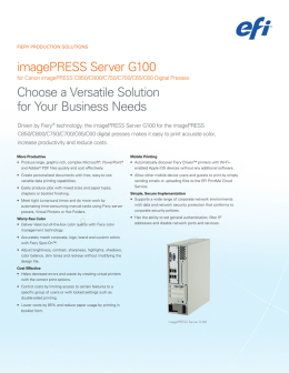 imagePRESS Server G100