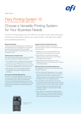 Fiery Printing System 13 for 5505ci / 4505ci / 3505ci