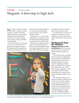 Magnets - Texas Child Care Quarterly