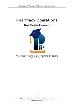 Pass Assured`s Pharmacy Technician Training Program