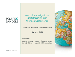 HR Best Practices Webinar Series: Internal Investigations