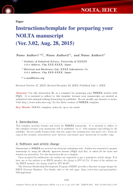 Instructions/template for preparing your NOLTA manuscript (Ver