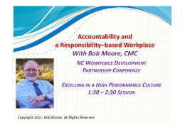 Accountability and a Responsibility–based Workplace PPT