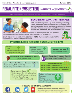 Renal Rite Newsletter - Patient Care America