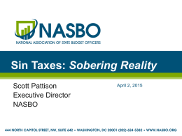 Sin Taxes: Sobering Reality - Federal Reserve Bank of Chicago