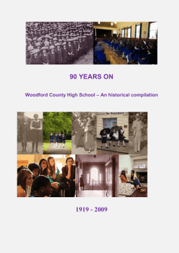 Historic Compilation - Woodford County High School For Girls