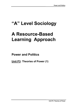 Power and Politics - Sociology Central