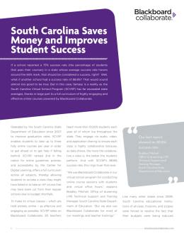 South Carolina Saves Money and Improves Student