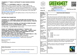 Greensheet 27th February 2014hot!