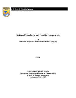National Standards and Quality Components