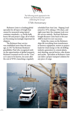 175th Anniversary - Maris Freighter Cruises