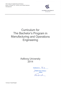 (BSc) in Engineering (Manufacturing and Operations Engineering)