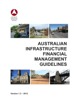 australian infrastructure financial management guidelines