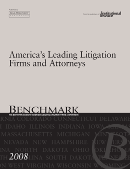 America`s Leading Litigation Firms and Attorneys