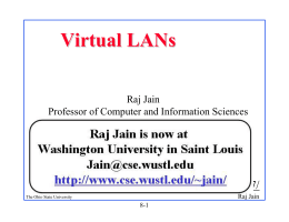Virtual Local Area Networks (VLANs) - A Tutorial