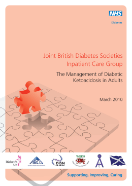 The Management of Diabetic Ketoacidosis in Adults