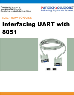 Interfacing UART with 8051
