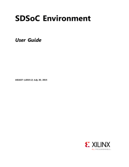 SDSoC Environment User Guide (UG1027)