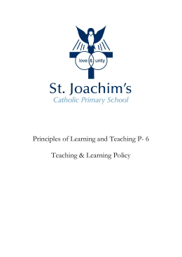 Principles of Learning and Teaching P