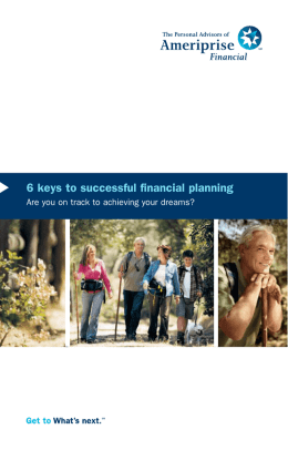 6 keys to successful financial planning