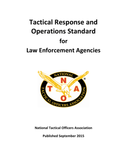 NTOA Tactical Response and Operations Standard
