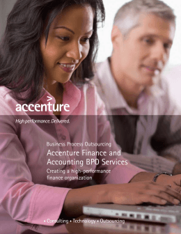 Accenture Finance and Accounting BPO Services