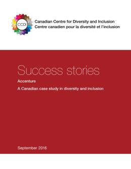 Accenture - the Canadian Institute of Diversity and Inclusion
