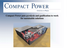Compact Power puts pyrolysis at the heart of modern waste