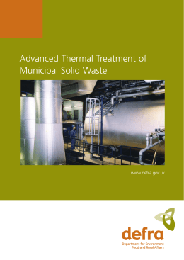 Advanced thermal treatment of municipal solid waste
