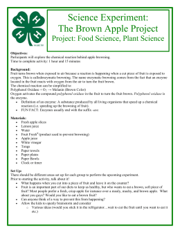 Science Experiment: The Brown Apple Project