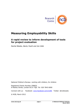 Measuring employability skills: a rapid review