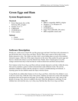 Green Eggs and Ham - Western Illinois University