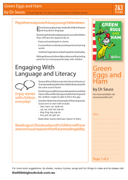 Green Eggs and Ham - The Little Big Book Club