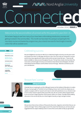 Connect-ed issue 2 (October 2014)