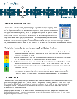 Incredible 5 Point Scale Fact Sheet rev