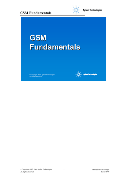 GSM Fundamentals