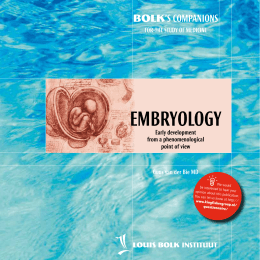 embryology - Louis Bolk Instituut