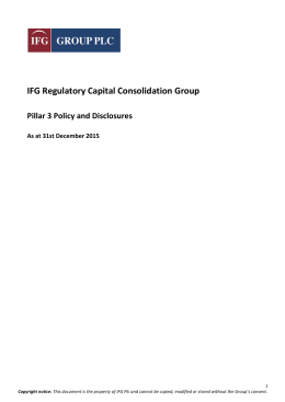 IFG Regulatory Capital Consolidation Group