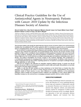 Clinical Practice Guideline for the Use of Antimicrobial Agents in