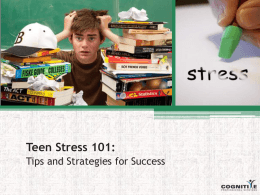 Teen Stress 101 - PowerPoint PDF