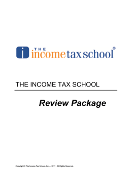 Review Package - The Income Tax School