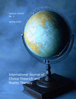 International Journal of Choice Theory® and Reality Therapy