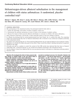 Helium/oxygen-driven albuterol nebulization in the management of