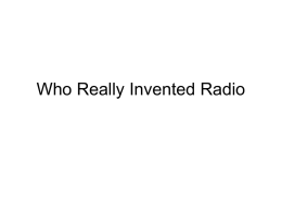 Who Really Invented Radio