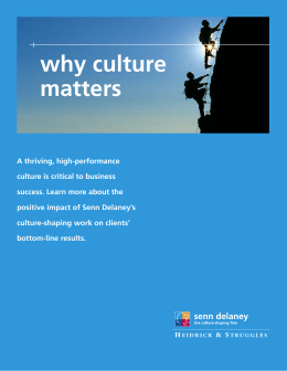why culture matters
