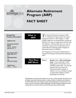 ARP Fact Sheet - Nationwide Retirement Solutions