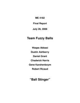 Team Fuzzy Balls “Ball Stinger”