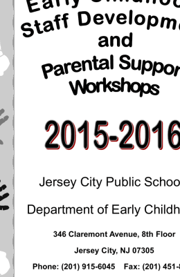 Workshops - Jersey City Public Schools