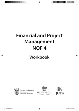 Financial and Project Management NQF 4